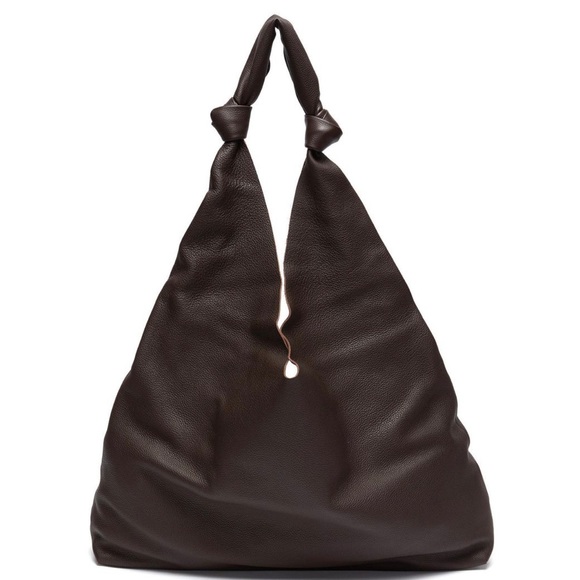 The Row Handbags - The Row Bindle Two Hobo Bag. Dark Brown calf skin leather.